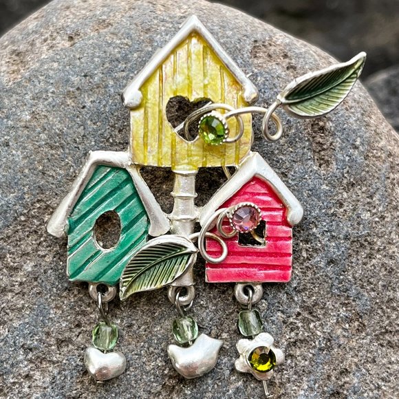 Kenneth Cole Jewelry - Kenneth Cole Birdhouse Brooch Pin